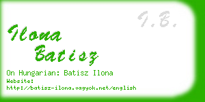 ilona batisz business card